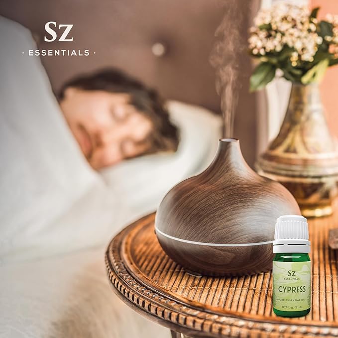 Cypress Essential Oil (Cupressus sempervirens) - 100% Pure & Undiluted - Fresh Crisp & Woody Aroma with Overtones of Earth and Evergreen - Therapeutic Grade and Vegan - 0.17 oz (5ml)-VivaGrace Women