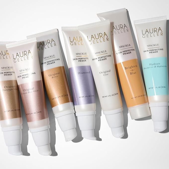 LAURA GELLER NEW YORK Spackle Primer - Champagne Glow - Super-Size 2 Fl Oz - Hyaluronic Acid Makeup Primer for Mature Skin-VivaGrace Women