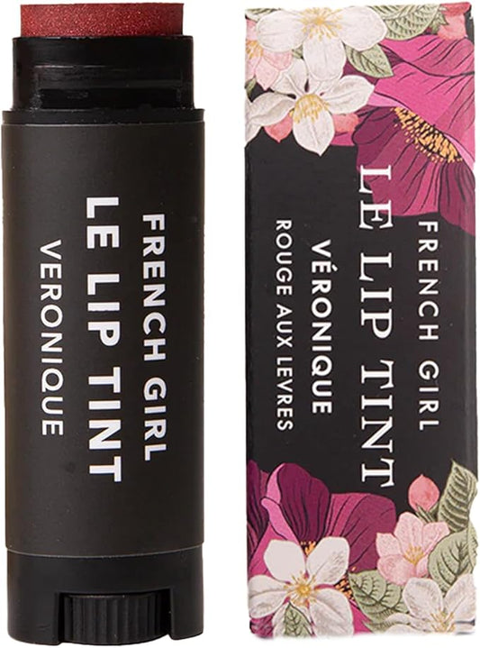 French Girl Le Lip Tint - Moisturizing & Hydrating Lip Balm for Sheer, Buildable Coverage & Shine, Clean Formula, Organic Ingredients, Vegan & Cruelty-Free-VivaGrace Women