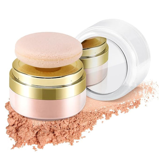 Boobeen Setting Powder, Lightweight Oil Control Loose Setting Powder, Full Coverage Finishing Powder For a Matte Flawless Look, Pressed Face Powder Makeup to Reduce Shine, Long Lasting-VivaGrace Women