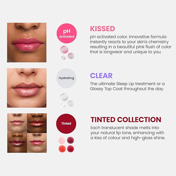 Wonderskin Lip Oil Rehab Serum - Tinted Lip Oil, Hydrating, Moisturizing, and Non-Sticky Deep Red Tint Serum for Dry Lips (Honey)-VivaGrace Women