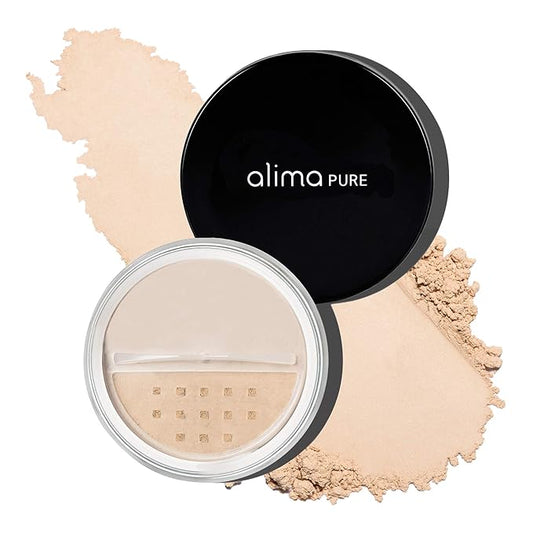 Alima Pure Matte Foundation Loose Mineral Powder Foundation Makeup, Loose Powder Makeup Oil Free Talc Free Powder, Natural Makeup Mineral Foundation Full Coverage Natural Foundation Powder .15 oz/4.5g-VivaGrace Women