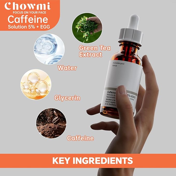 The Caffeine Solution 5% + EGCG，Reduces Appearance of Eye Contour Pigmentation and Puffiness，Under Eye Serum (30ml) Caffeine For Face Moisturizing Serum (2)-VivaGrace Women