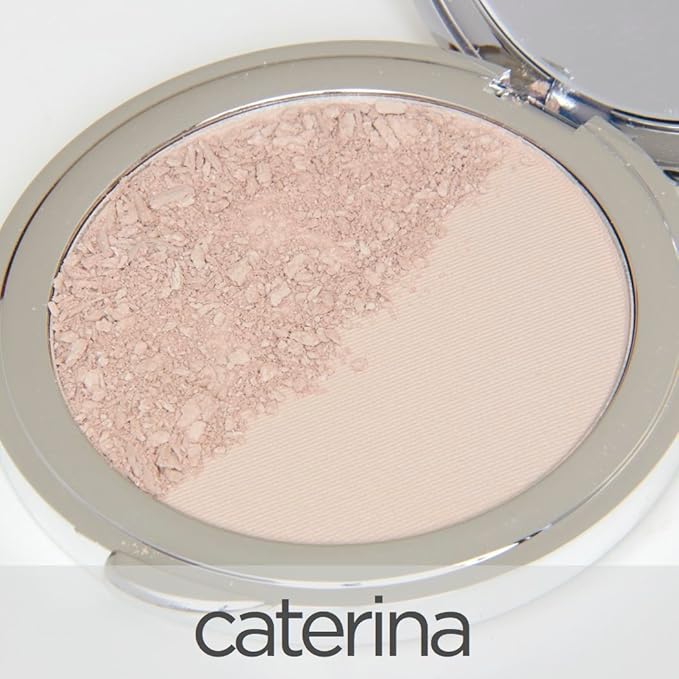 La Bella Donna Compressed Mineral Foundation - Face Powder Makeup Natural Looking Glowing Skin Wrinkle Defying Mattifying Finish Contour Makeup Long Lasting Full Coverage Sun Kissed Tan (Caterina)-VivaGrace Women