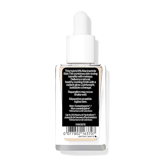 wet n wild Bare Focus Skin Tint, 5% Niacinamide Enriched, Buildable Sheer Lightweight Coverage, Natural Radiant Finish, Hyaluronic & Vitamin Hydration Boost, Cruelty-Free & Vegan - Fair-VivaGrace Women