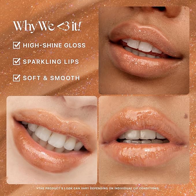 Nature Republic HONEY MELTING LIP GLITTER (14 MAPLE) SOFT LIP STICK Hydrating Gloss, Moisturizing balms, Shine Glimmer Finish, Shimmery-Sheer tint, korean make up-VivaGrace Women