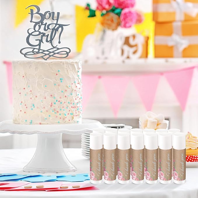 Demissle Jasmine Moisturizing Lip Balm, 40 Pcs Bulk - Thank You for Celebrating with Us, Wedding Favors, Bridal Showers-VivaGrace Women