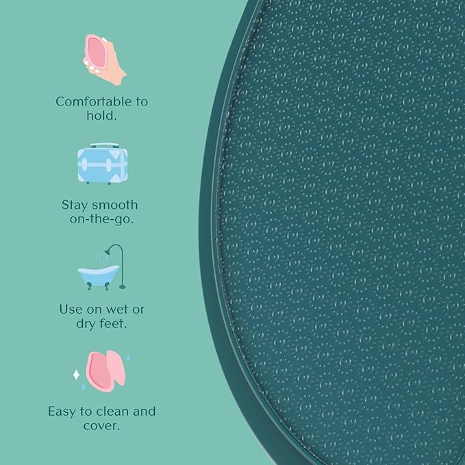 Bare August Glass Foot File Callus Remover- Heel Scraper & in Shower Foot Scrubber Dead Skin Remover - Pedicure Foot Buffer for Soft Feet-VivaGrace Women