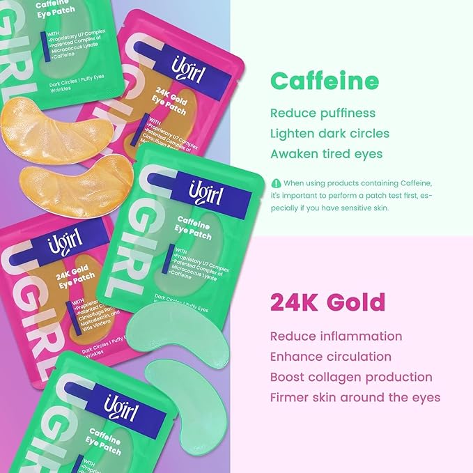 Under Eye Patches for Dark Circles - Deliver a Burst of Hydration - Reduce Under Eye Bags and Smooth Wrinkles - Eye Masks for Puffy Eyes-VivaGrace Women