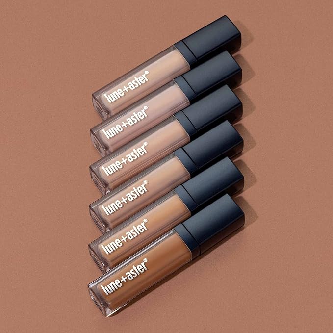 Lune+Aster HydraGlow Concealer - Deep Almond - This medium to full coverage, skin-nourishing concealer hides dark undereye circles, blemishes, redness and other imperfections.-VivaGrace Women