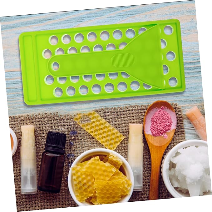 50 Lipstick Filling Mold Lip Balm Filling Spatula Lip Gloss Tray Labels for Tubes Lip Tubes Stand Tray Lip Balm Container Tray Lip Treatment Kit Diy Kit Supplies Manual Plastic-VivaGrace Women