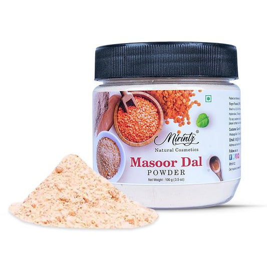 100% Natural Masoor Dal Powder | (3.5 Oz) Organic Lentils Powder for Face & Skin | Red Lentils Powder for Natural Face Pack | Dried Masoor Dal Cleansing Powder & Skin Brightener for Face-VivaGrace Women