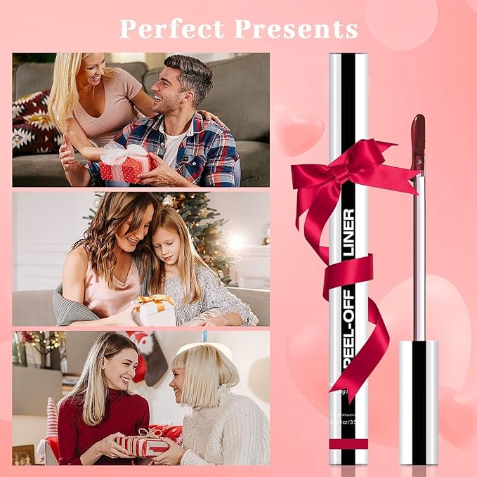 Peel Off Lip Liner Stain - Long Lasting Natural Lip Stain Transfer-proof Lip Liner, Moisturizing Waterproof Lip Gloss Stain, Highly Pigmented Color for All Skin, Ideal Gifts for Women (Coral)-VivaGrace Women