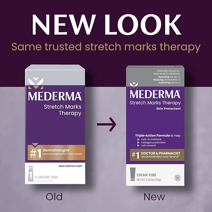 Mederma Stretch Marks Therapy, Helps Prevent and Treat Stretch Marks, Safe to Use When Pregnant, Pregnancy Skin Care, 5.29 oz (150g)-VivaGrace Women