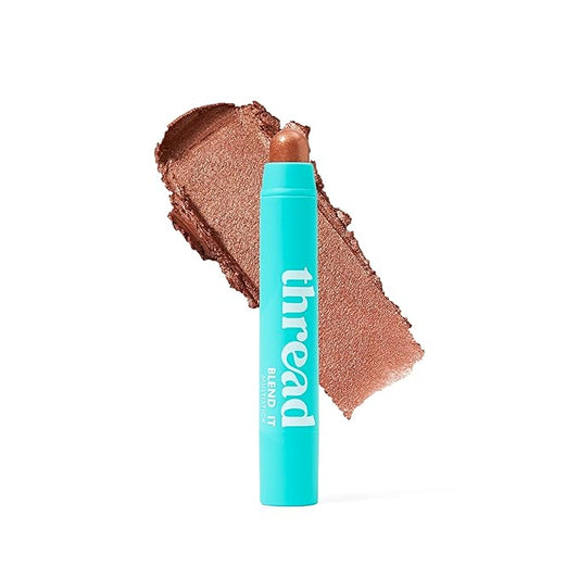 Thread Beauty Blend It Multi-Stick, Creamy, Buildable Color and Highlighter for Eyes, Cheeks, and Face, Loyal - Bronze Shimmer-VivaGrace Women