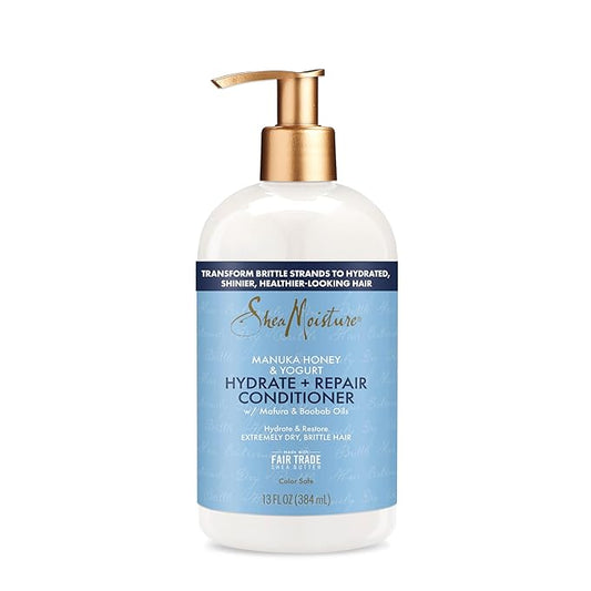 SheaMoisture Hydrate & Repair Conditioner for Damaged Hair Manuka Honey & Yogurt Shea Butter 13 oz-VivaGrace Women
