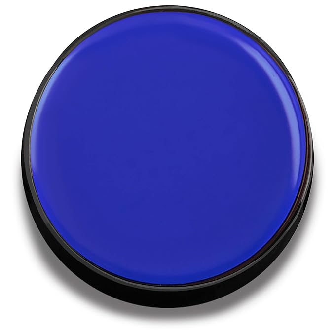 Mehron Makeup Color Cups | Stage, Foundation, Face Paint, Body Paint, Halloween | Face Paint Makeup | Greasepaint .5 oz (14 g) (Blue)-VivaGrace Women