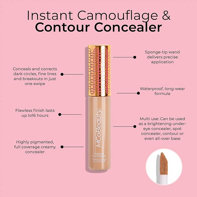 MCoBeauty Instant Concealer Camouflage & Contour, Ivory, Perfecting Contour with Flawless Coverage, Vegan, Cruelty Free Cosmetics-VivaGrace Women