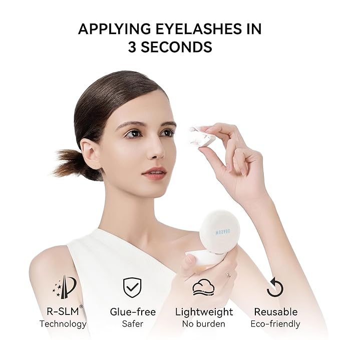 Soft Magnetic Eyelashes Kit with Applicator, No.12 Iris Black, Reusable Glue-free Wispy Magnetic Lashes, Cruelty-free False Lashes, Waterproof, Lightweight, Suit for Heavy Makeup-VivaGrace Women