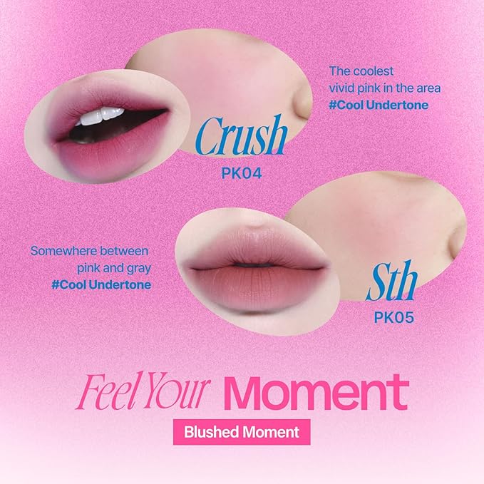 Lip&Cheek Blurry Pudding Pot | Blushed Moment - Crush | Makeup Blush, Buildable Lightweight, Multi-Use Soft Matte Finish | 5g-VivaGrace Women