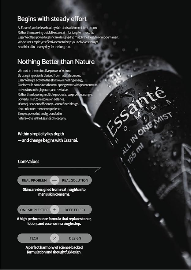 ESSENTÉ Hot Spring All-in-One Facial Mist, 3-in-1 Toner, Lotion & Essence, Deep Hydration & Soothing, Non-Sticky, Ultra-Fine Spray 5.24 fl oz-VivaGrace Women