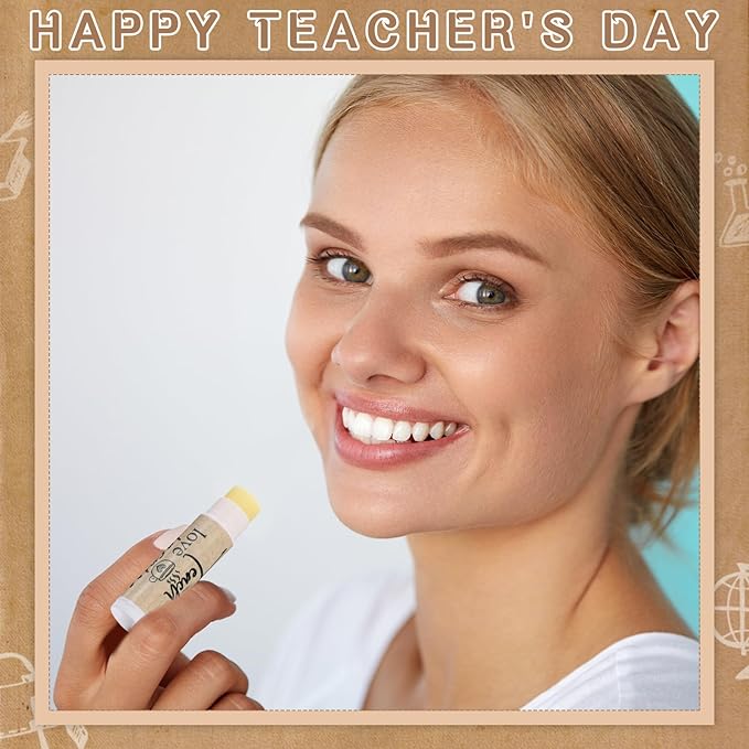30 Pcs Back to School Teacher Gifts Bulk Lip Balm Favors Thank You Gifts for Teachers with Inspirational Quote Gifts Lip Balm Christmas Thanksgiving Gifts for Teachers Welcome Back to School-VivaGrace Women