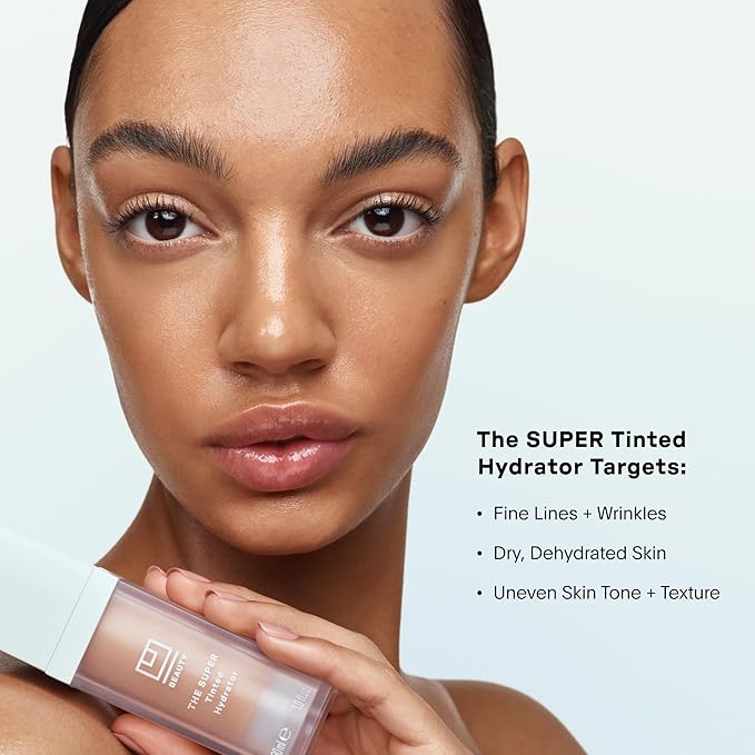 U Beauty The Super Tinted Hydrator Hyaluronic Acid Moisturizing Cream - Mega-Dose Skin Hydrator for Supple, Smooth, and Softer-Looking Skin For Up To 48 Hours - Shade 8-1.0 oz-VivaGrace Women