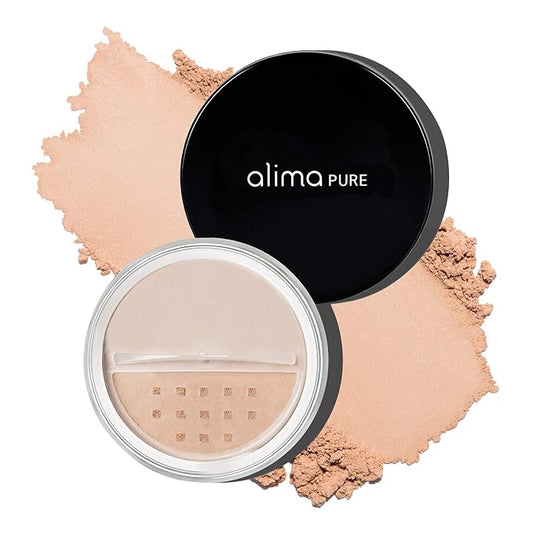 Alima Pure Matte Foundation Loose Mineral Powder Foundation Makeup, Loose Powder Makeup Oil Free Talc Free Powder, Natural Makeup Mineral Foundation Full Coverage Natural Foundation Powder .15 oz/4.5g-VivaGrace Women