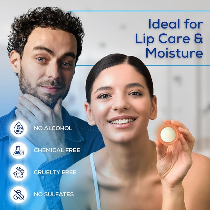 SoftBeso Lip Balm (Rose Gold-Vanilla) Flavored Lip Care | Lip Balm for Beautiful, Soft Lips | For Dry and Chapped Lips| Vegan| Clean ingredients-VivaGrace Women