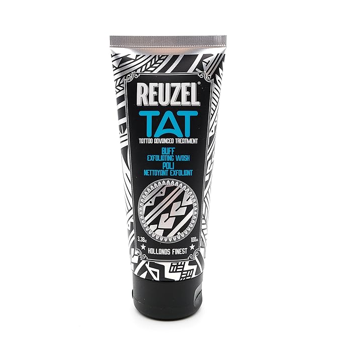 REUZEL BRIGHT Tattoo Care Gift Set, BUFF Exfoliator and Hydrabalm, Revives Colors, Vegan Formula-VivaGrace Women