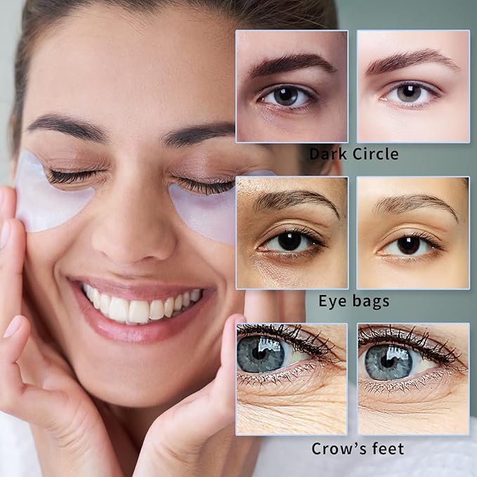 Hyaluronic Panthenol Under Eye Patches Vegan Firming Eye Gel Mask for Wrinkle, Puffy Eye, Dark Circle Treatment 30 Pairs-VivaGrace Women