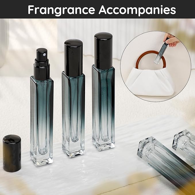 Segbeauty Refillable Perfume Bottle Travel, 5pcs 10ML Mini Glass Spray Bottles for Perfume, Empty Fine Mist Cologne Sprayer Portable Sample Container Atomizer for Dispensing Toilteries Liquid Cosmetic-VivaGrace Women
