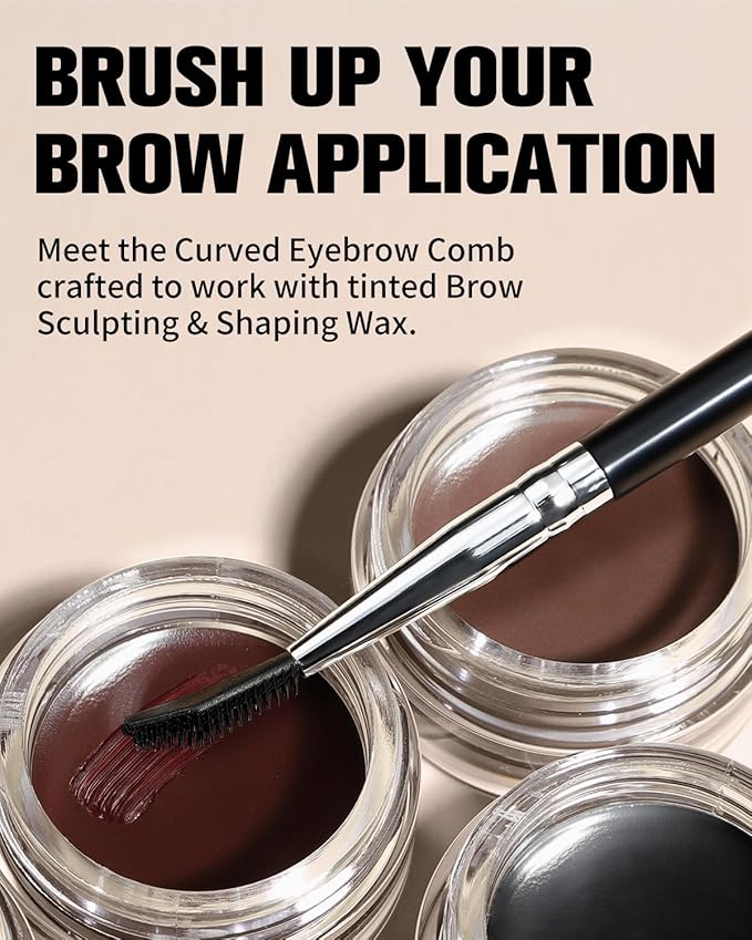 EIGSHOW Dual-Ended Precision Eyebrow Brush and Comb for Eyeliner Lining, Sculpting Brows, Professional Eye Makeup Tools (D109)-VivaGrace Women