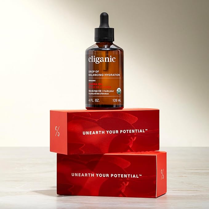 Cliganic Organic Jojoba Oil, 100% Pure (2oz) | Natural Cold Pressed Unrefined Hexane Free Oil for Hair & Face | Base Carrier (Packaging May Vary)-VivaGrace Women