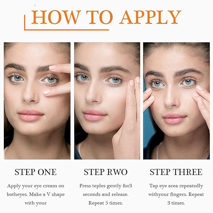 Eye Cream For Dark Circles, Anti Aging Eye Cream With Vitamin C, Hyaluronic-acid & Orange Extract, Under Eye Cream For Puffiness And Bags, Eye Cream For Reduce Fine Lines, Wrinkles & Dark Circles-VivaGrace Women
