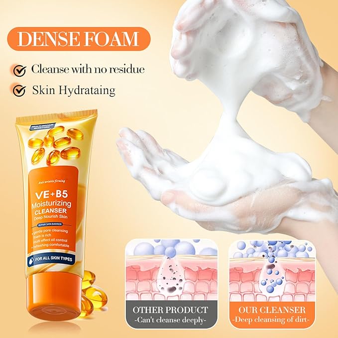 Vitamin B5 face routine set for women - women's skin care set - facial care set - Promote skin metabolism, moisturize, reduce oil, repair skin-VivaGrace Women