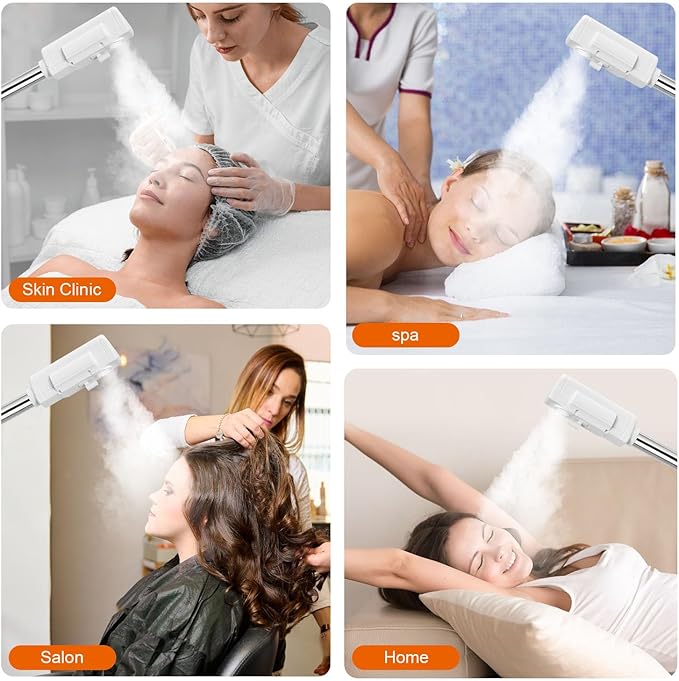 Professional Facial Steamer, Face Steamer Upgrade PTC Heating, Esthetician Steamer Hot Mist Facial Steamer for Salon Spa Beauty-VivaGrace Women