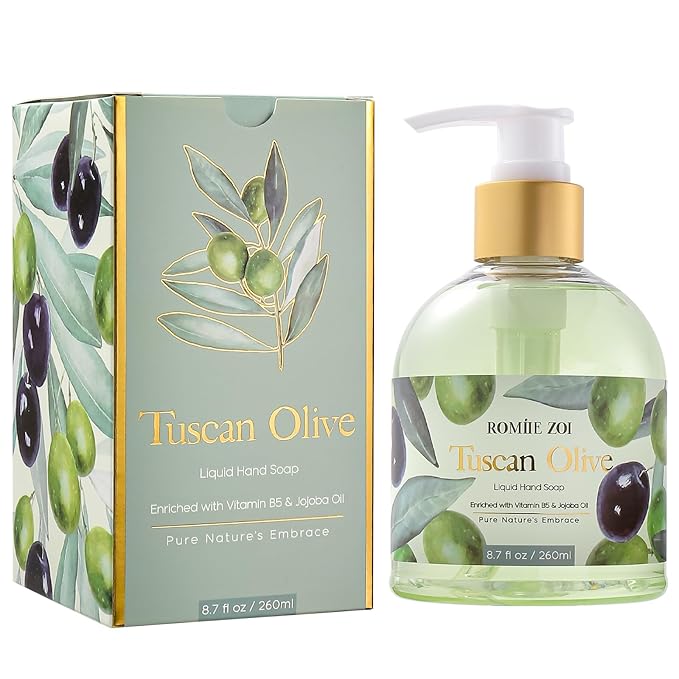 Liquid Hand Soap with Gift Box - Olive - 260ml/ 8.7 fl.oz