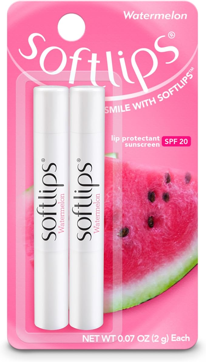 Softlips Watermelon Lip Balm 2-Pack with SPF 20 - Juicy Hydration for Smooth, Protected Lips-VivaGrace Women