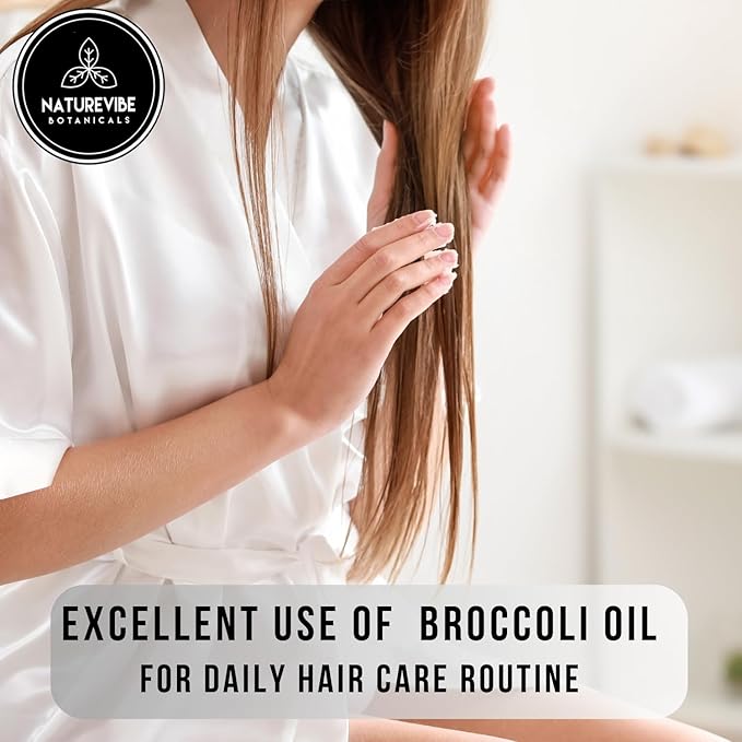 Naturevibe Botanicals Broccoli Oil 32 Ounces | 100% Pure and Natural | Great for Skin Care and Hair Care-VivaGrace Women