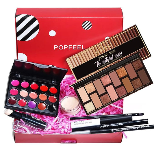 Makeup Kit for Women, All in One Makeup Gift Set for Women and Teen Girl, Full Makeup Kit with Lipgloss Eyeshadow Palette Concealer Stick Mascara Eyeliner Pencil Eye Shadow Brush-VivaGrace Women