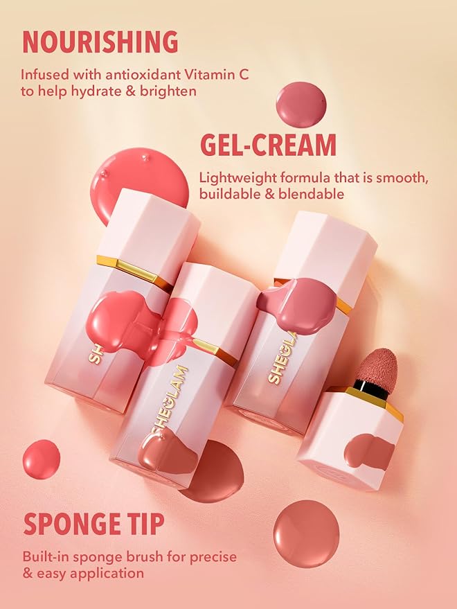 SHEGLAM Color Bloom Liquid Blush Makeup for Cheeks Matte Finish-Cutie Pie-VivaGrace Women