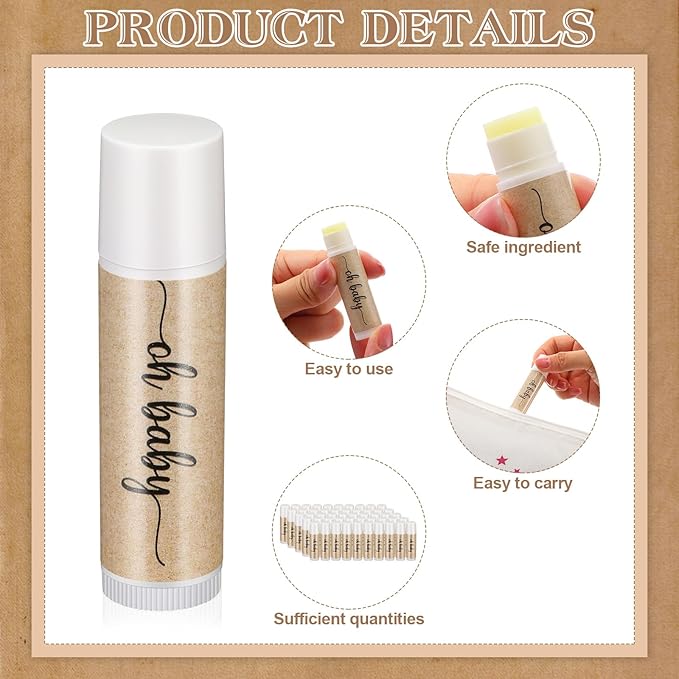 80 Pcs Lip Balm Bulk Baby Shower Favors Lip Balm Favors Baby Shower Guest Gifts for Women Children Men Girl Kids Gender Reveal Birthday Favors Gift Basket-VivaGrace Women