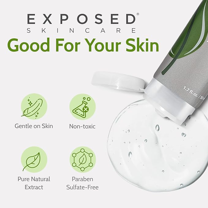 Exposed Skin Care Clear Pore Serum - Green Tea, Licorice Root, Salicylic Acid - Unisex Skin Serum for Oily, Sensitive Skin-VivaGrace Women
