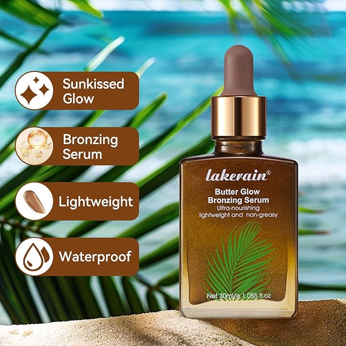 Butter Glow Bronzing Serum, Facial Bronzing Serum, Bronzing Drops For Face, Face Bronzing Drops, For Radiant, Natural, Sunkissed Complexion-VivaGrace Women