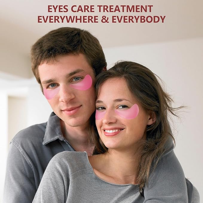 2 Packs 60 Pcs Under Eye Patches, 24K Gold+Pink, 30 Pairs Women Undereye Mask for Puffy Eyes Dark Circles Treatment, Men Collagen Gel Pads Hydrating for Eye Bags Puffiness Wrinkle, Beauty Skin Care-VivaGrace Women