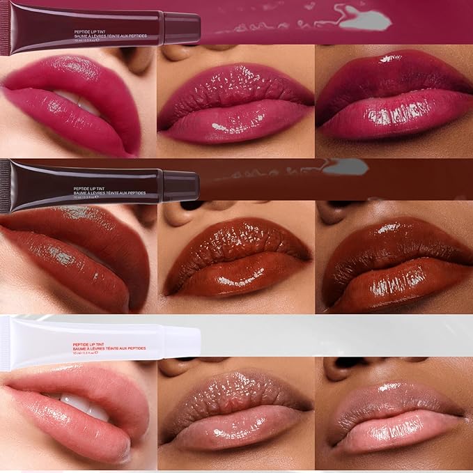 DAGEDA 3Colors Lip Glowy Balm Set, Hydrating Lip Balm Shine Lip Glow Oil, Clear Plumping Lip Gloss Tinted Jelly Balm, Natural Lip Care Makeup Glossy Lip Moisturizer for Dry Cracked Lips(B)-VivaGrace Women