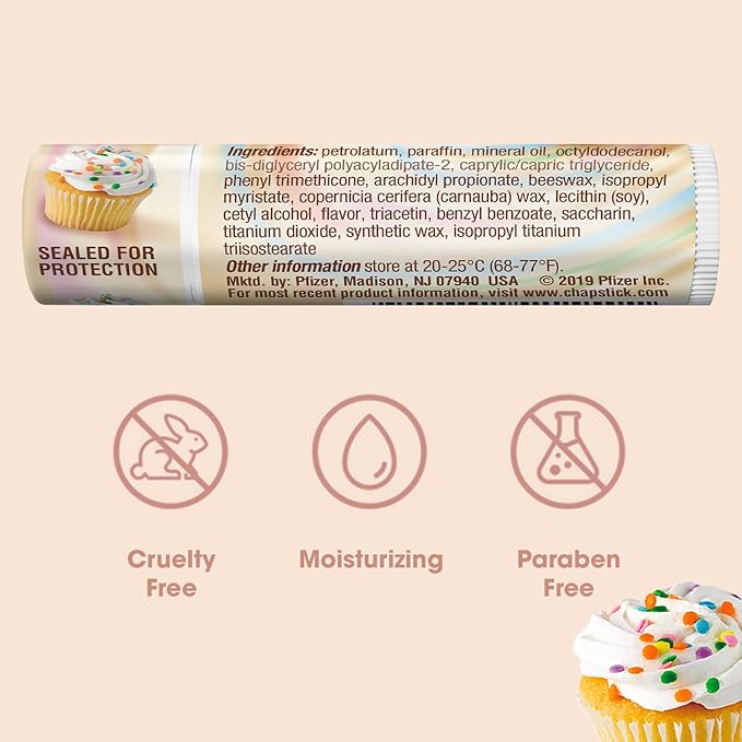 ChapStick Limited Edition Cake Batter, 12-Stick Refill Pack-VivaGrace Women