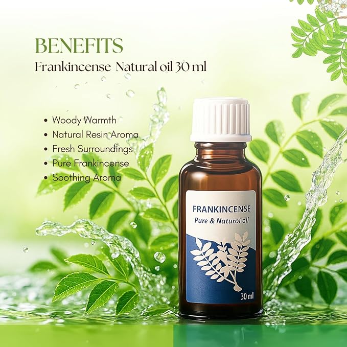 Roots & Above Pure Natural Frankincense Oil 1.01 oz/30ml for Diffusers, Hair, Skin Care, Face, Body, Massages & Soap and Candle Making-VivaGrace Women