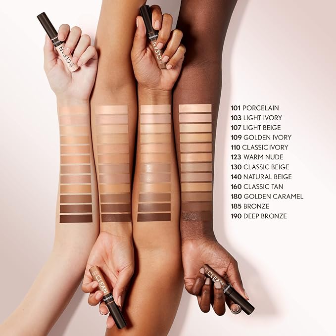 Covergirl Clean Invisible Concealer, Lightweight, Hydrating, Vegan Formula, Light Beige 107, 0.23oz-VivaGrace Women